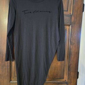 Zara Black Long Sleeve Top, L